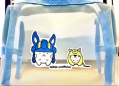 うさププとねずみビーのメッシュぽ〜ち