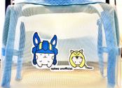 うさププとねずみビーのメッシュぽ〜ち