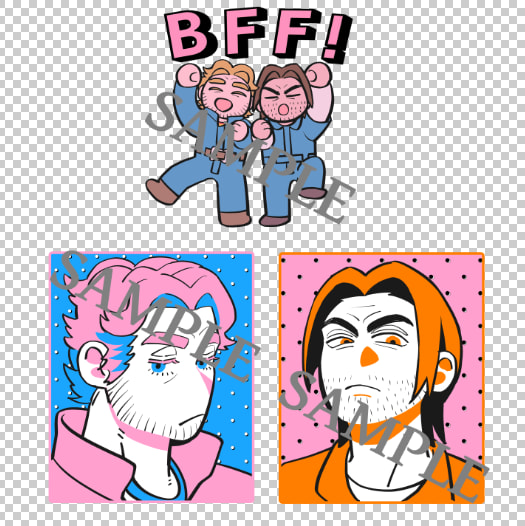 カリジミBFFステッカーセット