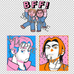 カリジミBFFステッカーセット