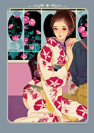 クリアファイル・立葵の夜
