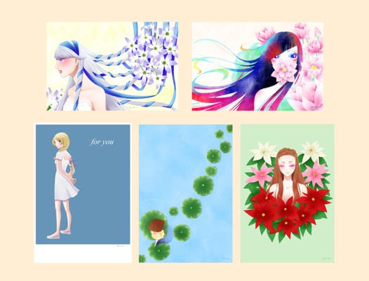 ポストカードセット　Blume