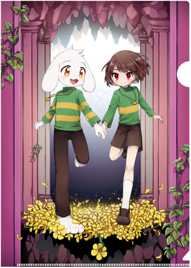 Chara+Asriel／A4クリアファイル+A5カードセット