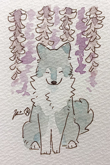 ミニ原画ふじ