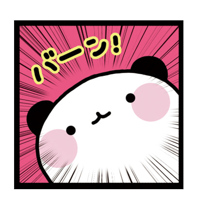ゆるぱんだコミック缶バッチ