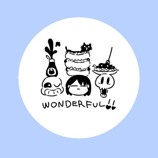 頭に積み上げ缶バッジ Sans/Papyrus/Frisk