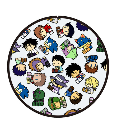 JKキャラ詰め缶バッジ