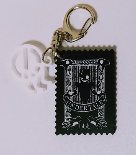 旅のスタンプアクリルキーホルダー　ガスター