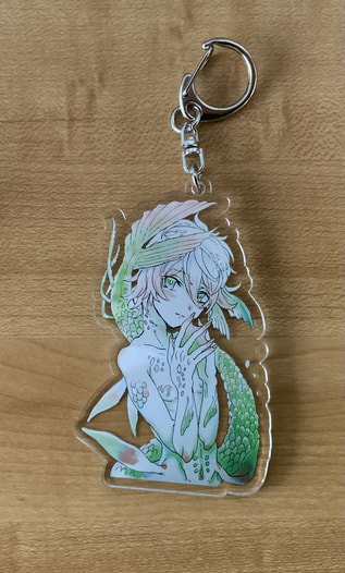 愛玩の人魚王子カヌアノスアクリルキーホルダー