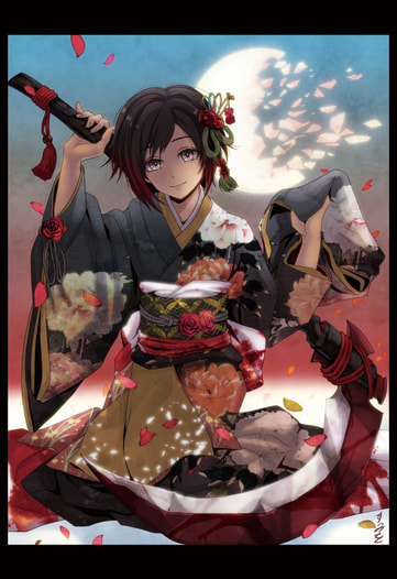 RWBY和装ポストカード-Ruby