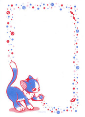 ふかふか便せん【ねこ】