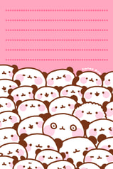 ゆるぱんだメモ帳 むぎゅむぎゅver