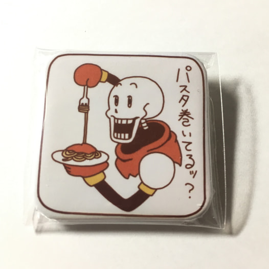パスタ巻いてるッ?缶バッジ