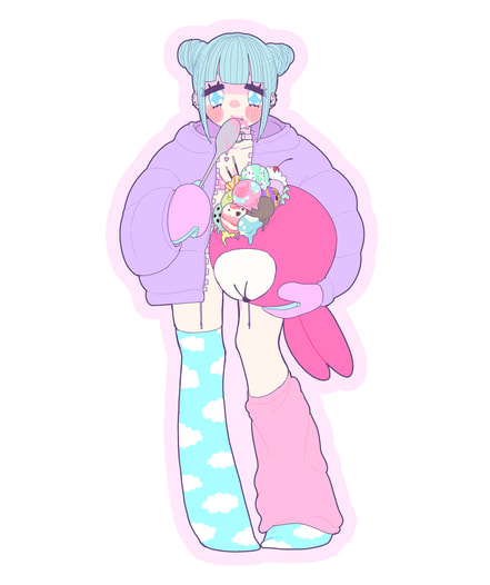 ONNANOKO　STICKER