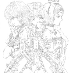 童話ぬり絵