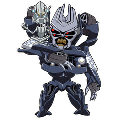 実写TFアクリルキーホルダー　バリケード＆フレンジー