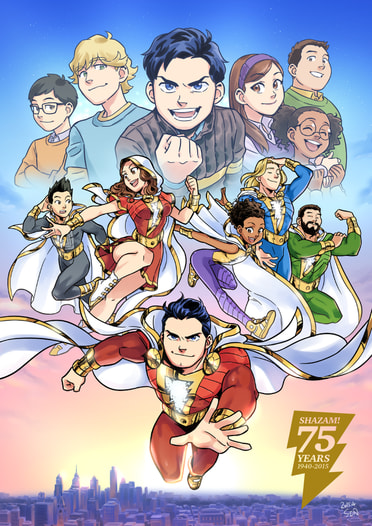 SHAZAM! 75周年記念プリント