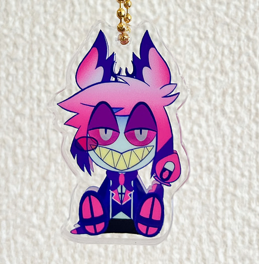 Neon Alastor 見つめるキーチェーン