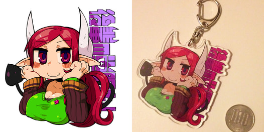 創作人外「後輩の単眼ちゃん」アクリルチャーム フランカ（全４種）