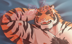 虎おっさん枕カバー