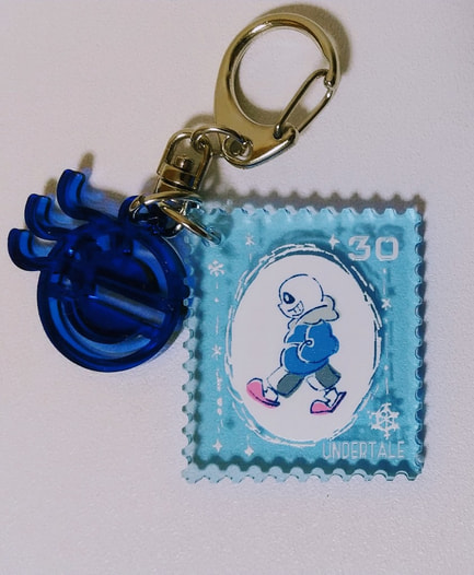 旅のスタンプアクリルキーホルダー　サンズ
