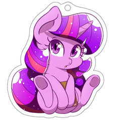 MLPおすわりキーホルダー　トワイライトスパークル