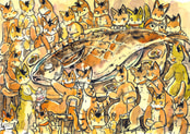 ＃６２　連作　おさかなたべたいねこ