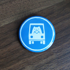 イヌ専用道路缶バッジ