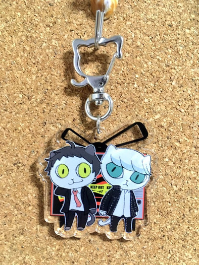 猫足立＆主人公キーホルダー