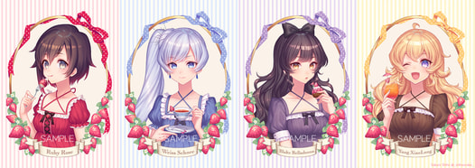 RWBYいちごモチーフポストカードセット