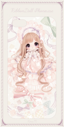 Ribbon doll iPhoneケース