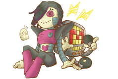 パペット風ダイカットステッカー（メタトン）