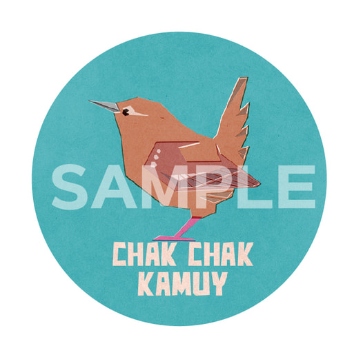 缶バッジ (ミソサザイ)/button badge (chak chak kamuy)