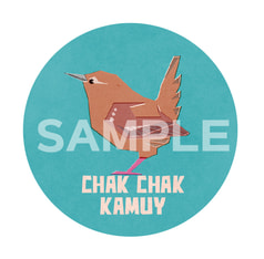 缶バッジ (ミソサザイ)/button badge (chak chak kamuy)
