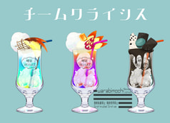 喫茶ハリネズミフロートステッカー　チームクライシス
