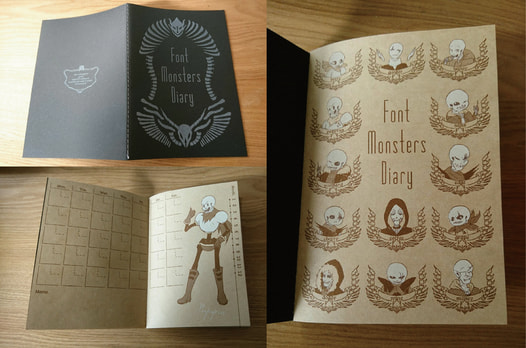 Font Monsters Diary(万年手帳)