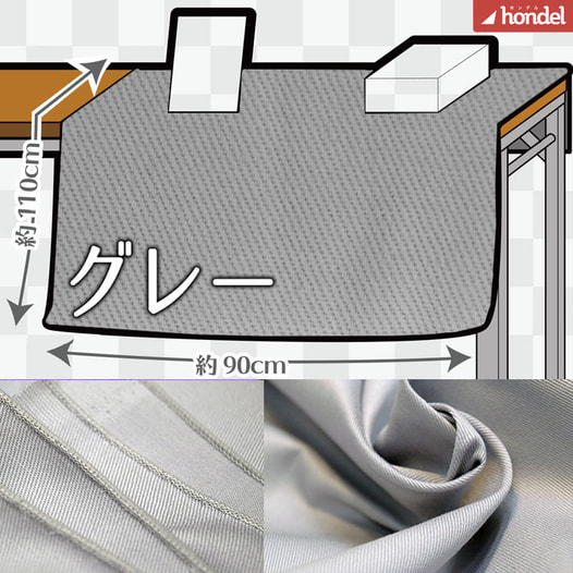 敷くだけ！サークル布／グレー