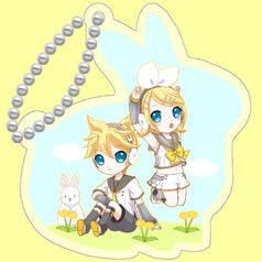 V4X鏡音アクリルキーホルダー