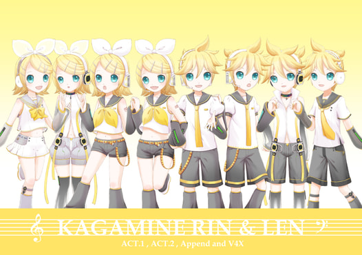 8人の鏡音クリアファイル