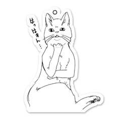 【チェーン付き】アクキー ねこ 