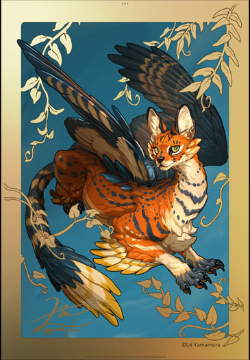 Feathered Servalポストカード
