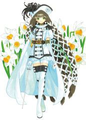 誕生石擬人化ポストカード（ダイヤモンド）