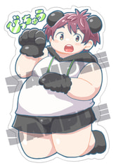 アクリルキーホルダー パンダ備中