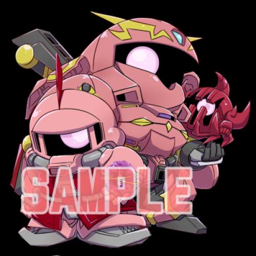 ガーベラ＆赤ザコアクリルキーホルダー