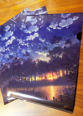 Ａ４風景クリアファイル(夕焼け空ver)