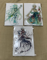 結晶の少女サヤハと涙の姫ウタカタと洞の木のアクスタセット