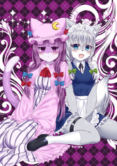 A4クリアファイル（ケモパチュリー・咲夜）