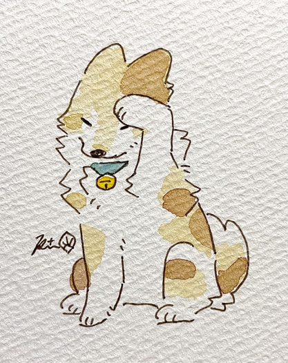 ミニ原画ねこ