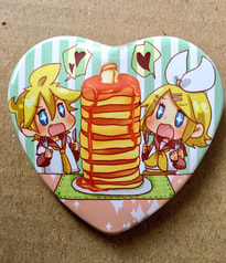 鏡音おやつ缶バッチ〜ホットケーキ〜
