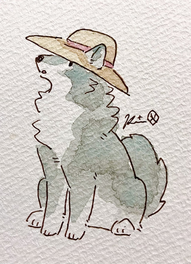 ミニ原画むぎわらぼうし